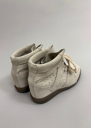 ISABEL MARANT BOBBY SNEAKERS CHALK