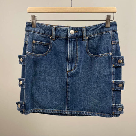 ISABEL MARANT STESSY SKIRT BLUE