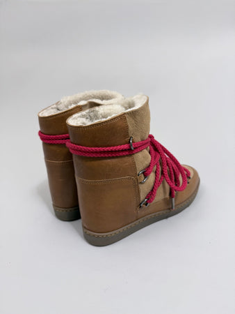 ISABEL MARANT NOWLES BOOTS CAMEL