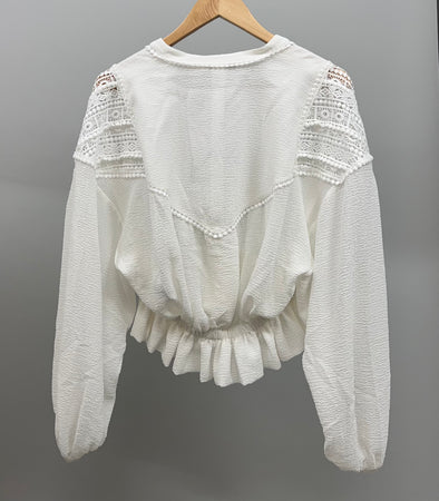 IRO RIXI TOP ECRU 36