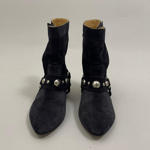 ISABEL MARANT STANIA BOOTS FADED BLACK