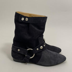 ISABEL MARANT STANIA BOOTS FADED BLACK