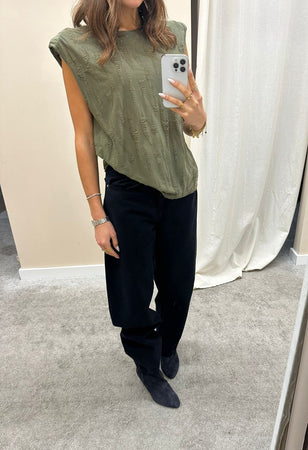 IRO HAICE T SHIRT IVY GREEN