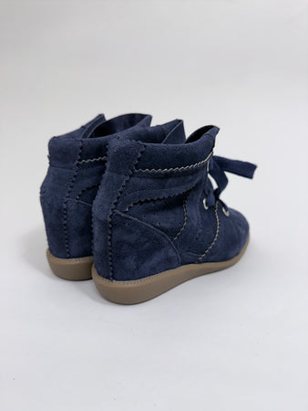 ISABEL MARANT BOBBY SNEAKERS DARK MIDNIGHT