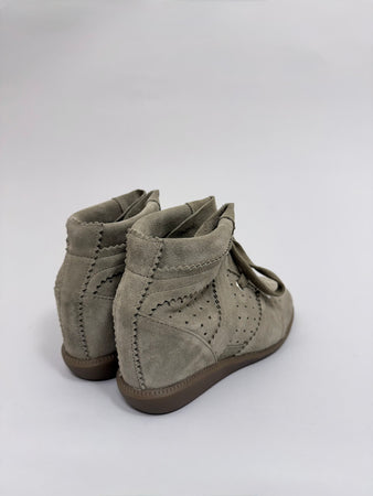 ISABEL MARANT BOBBY SNEAKERS TAUPE