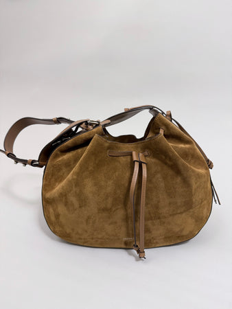 ISABEL MARANT BOLTON HOBO BAG COGNAC