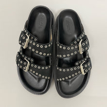 Load image into Gallery viewer, ISABEL MARANT LENNYA SANDALS FADED BLACK
