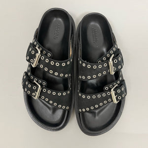 ISABEL MARANT LENNYA SANDALS FADED BLACK