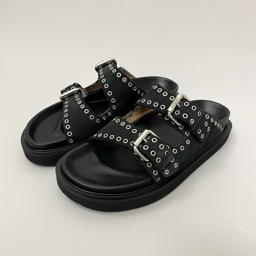 ISABEL MARANT LENNYA SANDALS FADED BLACK