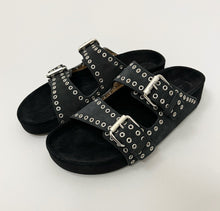 Load image into Gallery viewer, ISABEL MARANT LENNYO SANDALS FADED BLACK
