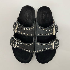 ISABEL MARANT LENNYO SANDALS FADED BLACK