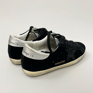 GOLDEN GOOSE SUPERSTAR VELVET UPPER SUEDE STAR LAMINATED HEEL