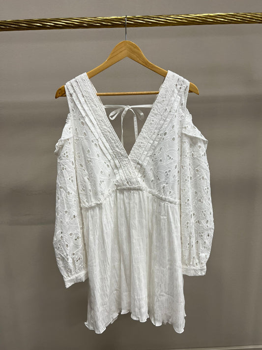 IRO PARIS MEILA DRESS WHITE